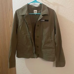 Vans Women’s Oversized Army Green Jacket Size Medium